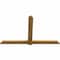 Ekena Millwork Eugene Rough Sawn Timber Gable Bracket, Western Red Cedar, 84"W x 53"H x 2"D x 6"F, 15/12 Pitch GBW084X53X0206EUG00RWR - alternate 4